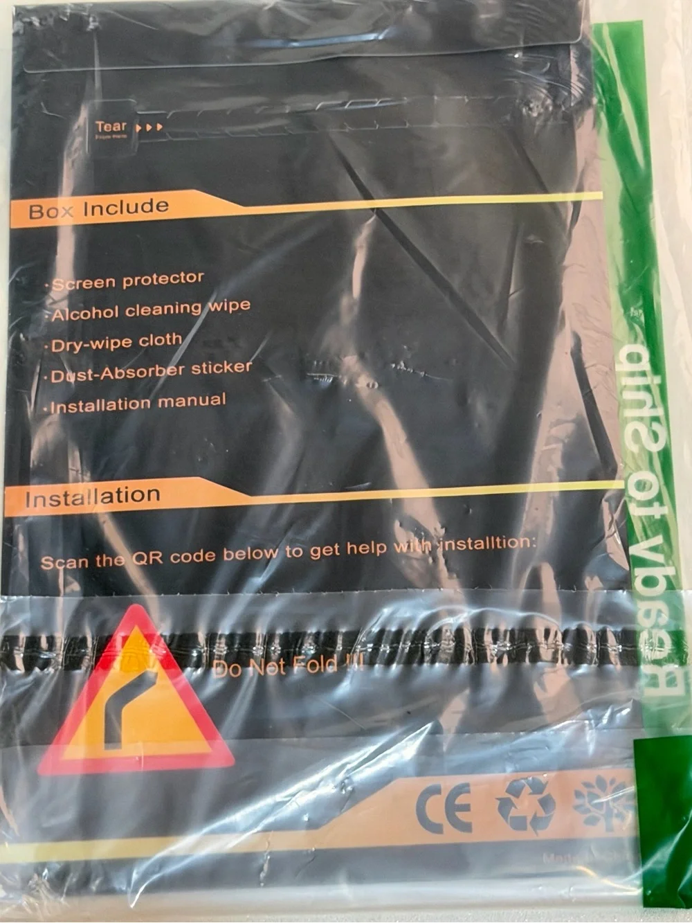 Black Tablet Screen Guard - Anti-Glare Screen Protector